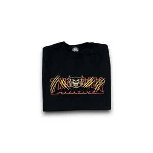 Thrasher Magazine Gato Black T-Shirt Black Men’s Medium